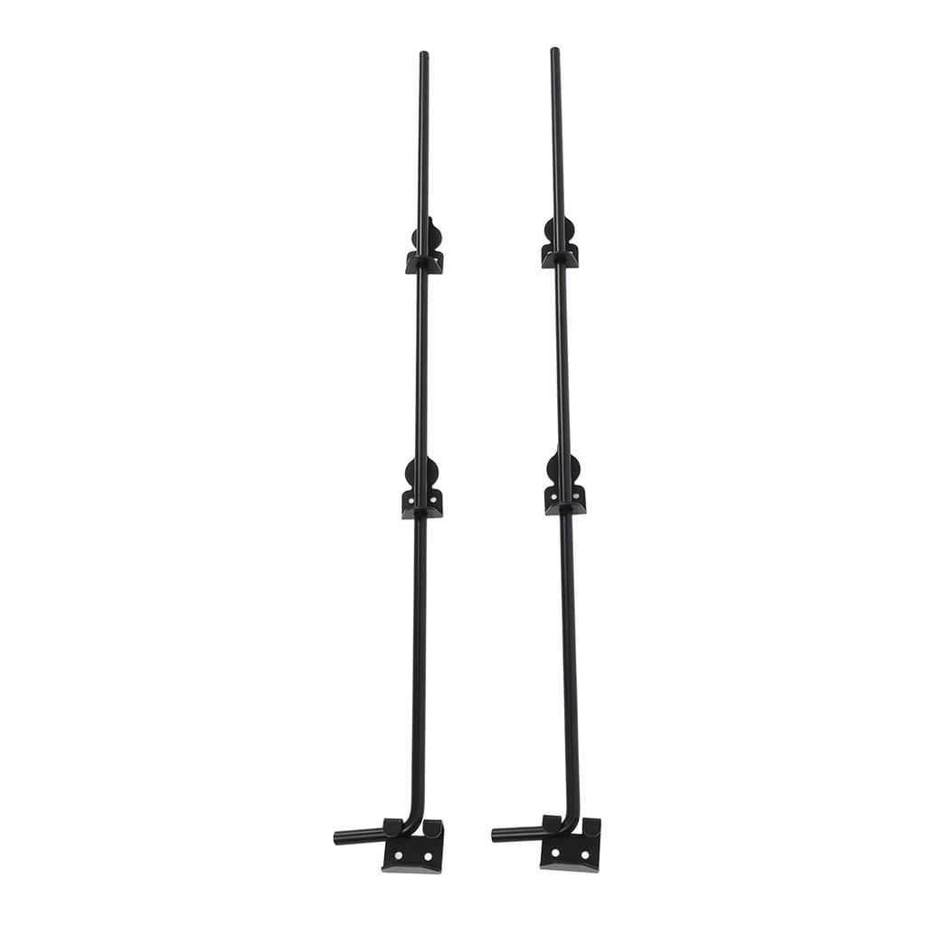 2Pcs Cane Bolts Heavy Duty Drop Rod 36in Gate Stopper Ground Latch Hardware for Wooden Fences Metal Doors