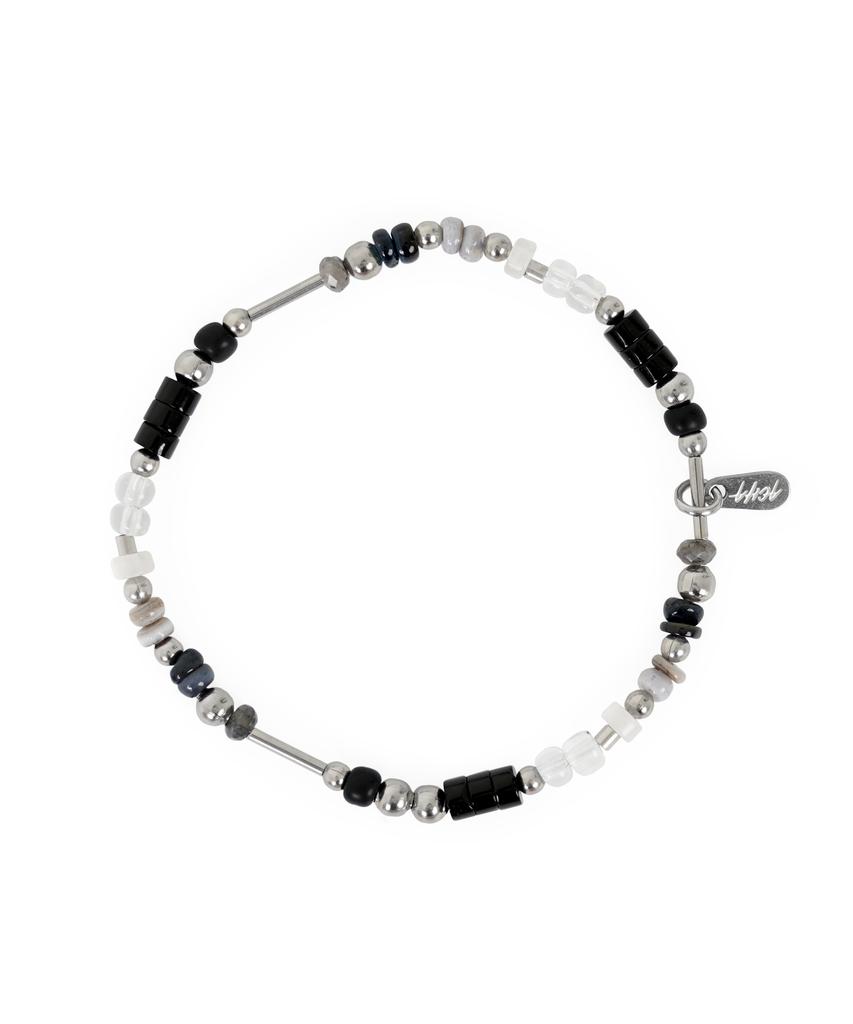 Acha Lapis Multi Bead Bracelet _ Black