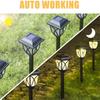 LED Solar Wedding Landscape Lights Auto Sensing Lawn Decor for Reception Venues Backyard Parties