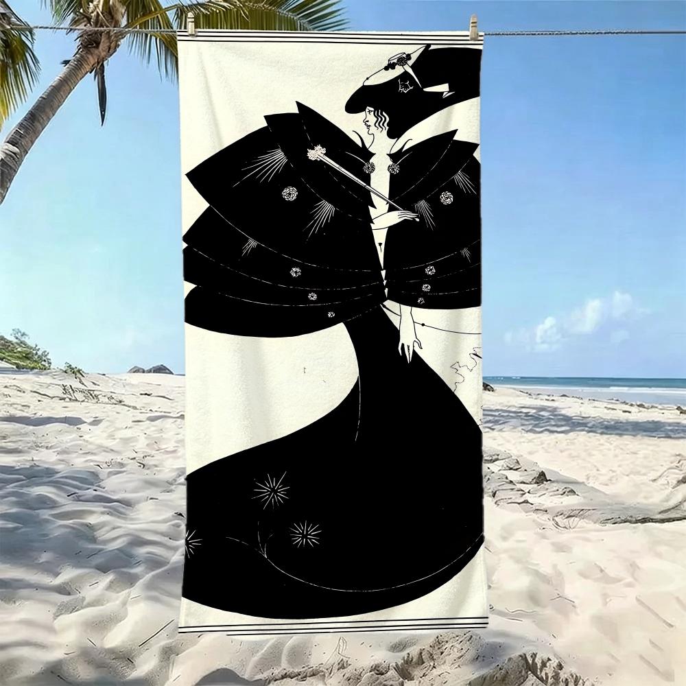 Elegant A-Aubrey BeardsleyS Towel Five-Star Hotel Quality Eco-Friendly Ultra Soft Thick Towels & Beach Towels