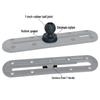 1-Inch Ball Head Rail Mount Bracket for Car or Boat Modification - Quick Release T-Type Slider.