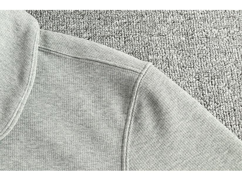 Men's Velvet Embroidered Mandarin Collar Hoodie Jacket - Heavyweight, Warm, High Street Style