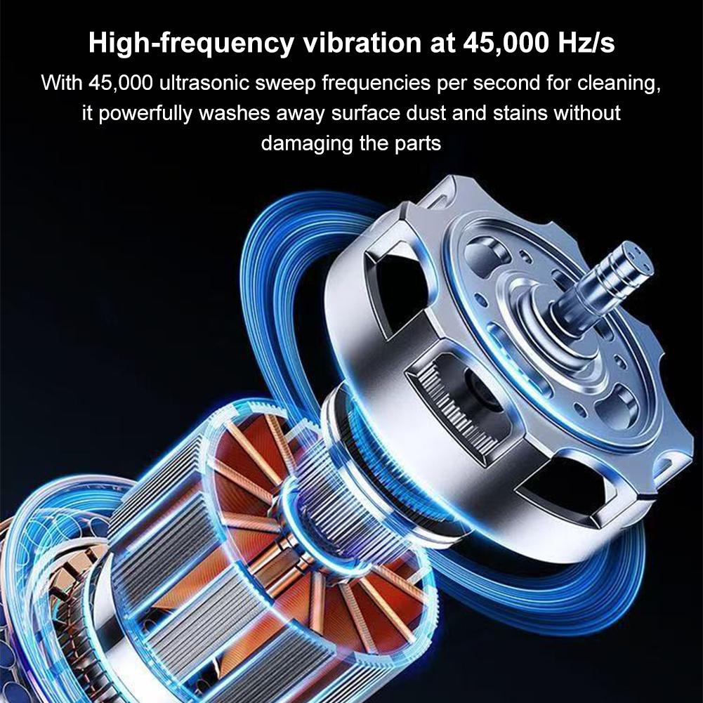 Ultrasonic Cleaner Machine High Frequency Jewelry Cleaner Cleaning Machine for Eyeglasses Rings Necklaces Denture