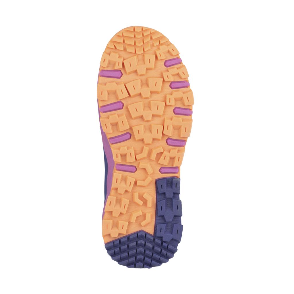 Wodoodporne buty turystyczne dziecięce dla chłopca/dziewczynki Trollkids Kids Tronfjell Hiker Low violet blue/mallow pink/papaya (475-111)
