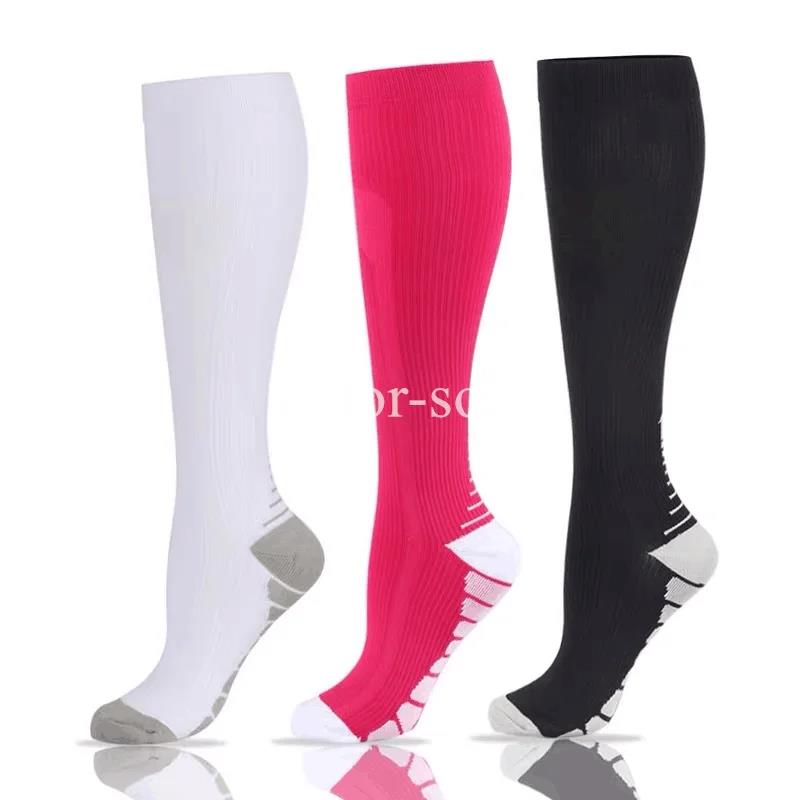 1/3 Pairs Compression Socks Knee High 20-30 Mmhg Fit Medical Edema Diabetes Varicose Veins Running Marathon Sports Socks