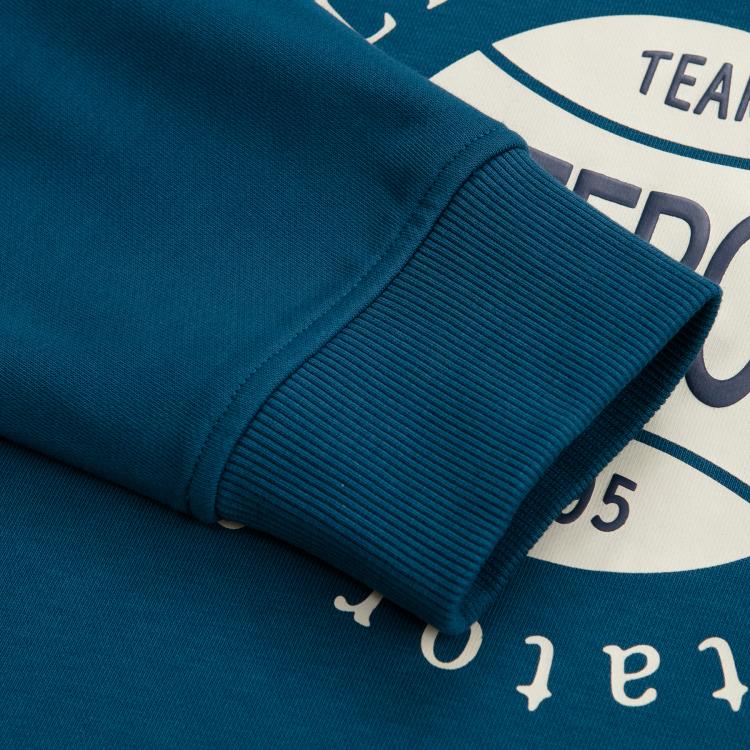 Reebok Soft And Comfortable Crew Neck Pullover Letter Long Sleeve Sweatshirt Unisex sweatshirt Navy-Blue 24FRM313UGBA