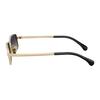 Chanel Gradient Design Metal Rectangular Sunglasses Unisex Sunglasses Light-Gold CH4295C134S6