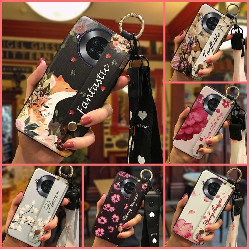Silicone Fashion Design Phone Case For Cubot Note20 Durable Phone Holder Wrist Strap Back Cover Kickstand Waterproof