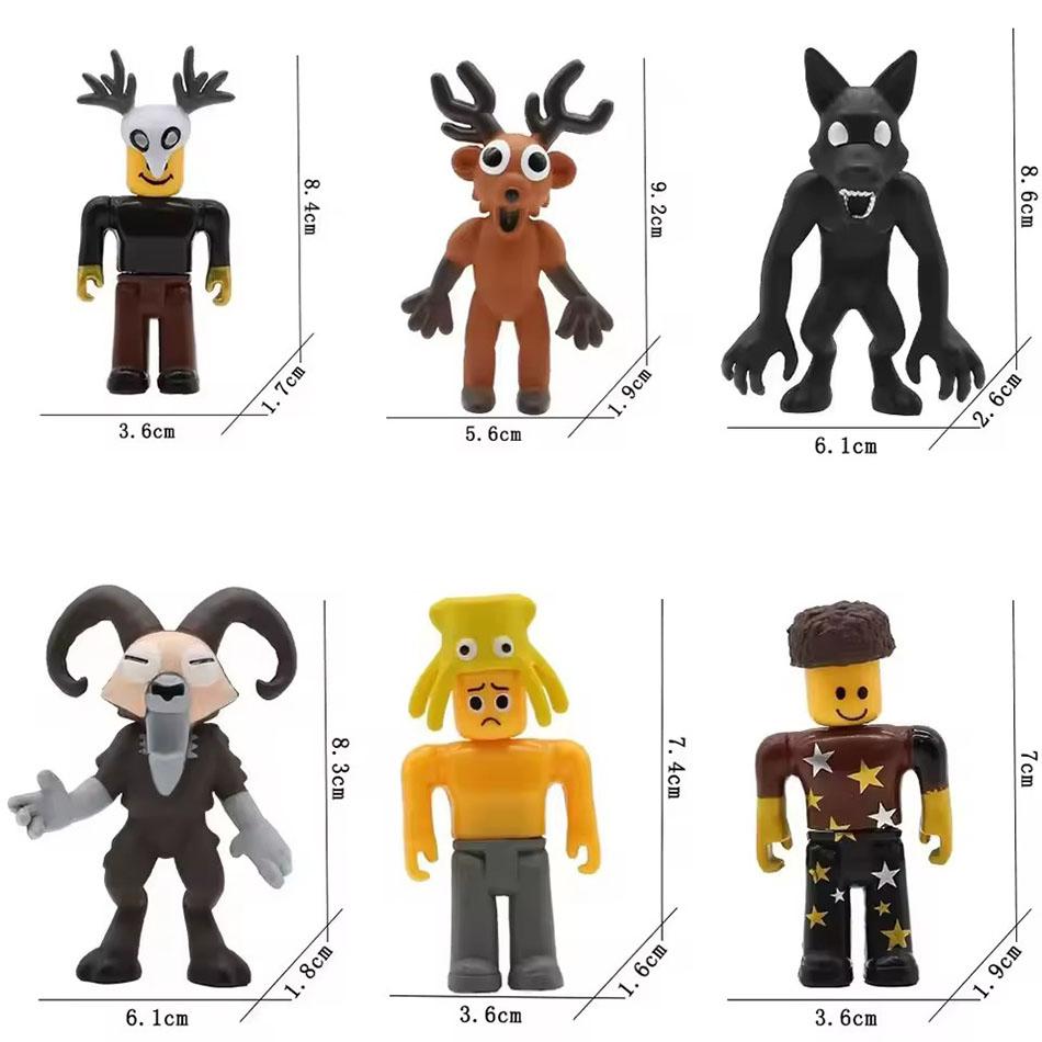 High Quality 10pcs 99 Nights In The Forest Deer Owl Goat Player Protagonist Character Monster Model Figurine Toy Christmas Gift