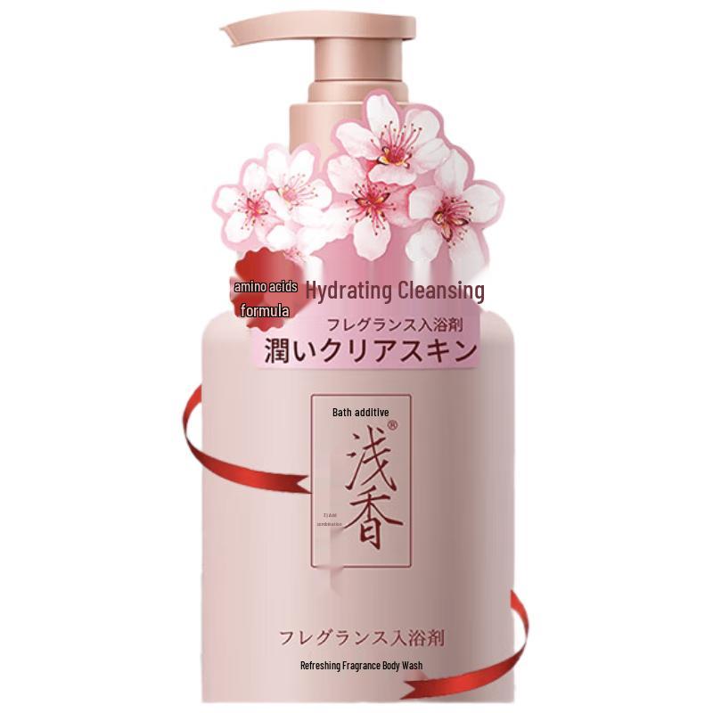 Qianxiang Japanese Cherry Blossom Refreshing Shower Gel