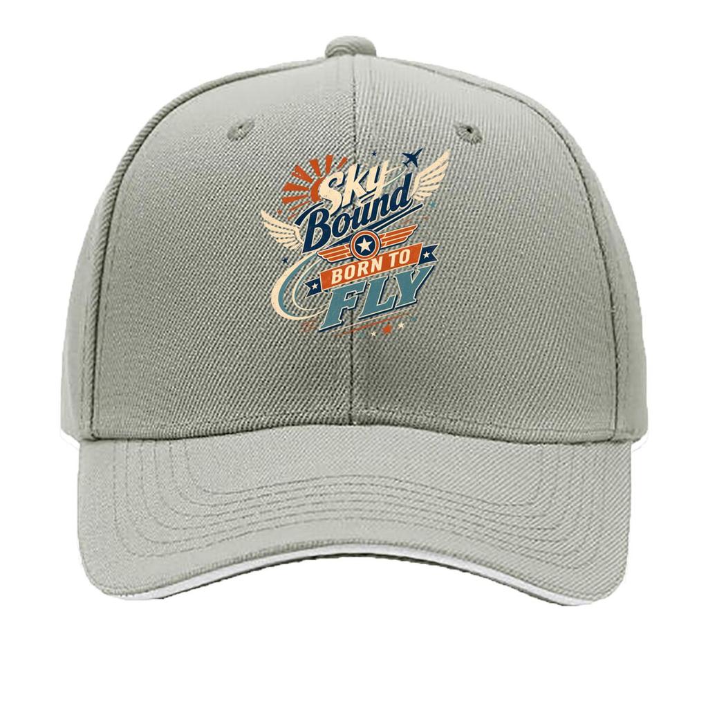 Sky Bound Born To Fly Sandwich Baseball Cap Sun Cap Outdoor Workouts Hat