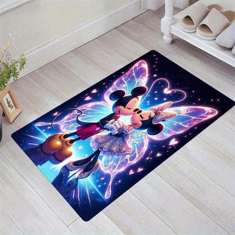 

1pc Mickey Pattern Area Rug Soft Flannel Floor Mat for Living Room,Office,Bedroom and Carpet 60cm by 90cm