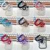 Soft Silicone Kpop Photocard Holder Spring Rope With Star Keychain Transparent Card Holder Sliding Cover