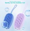 2024 Silicone Body Scrubber Shower Esfoliante Scrub Esponja Espuma Banho Escova Massageador Limpador de Pele Almofada de Limpeza Banheiro