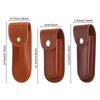 Fourreau de couteau pliant marron, outil, lampe de poche, boucle de ceinture, étui, étui en cuir, poche, chasse, camp, équipement de transport en plein air