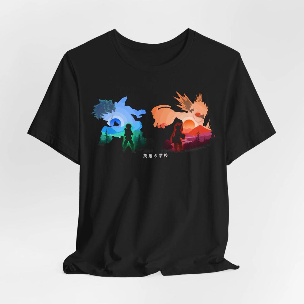 My Hero Academia Silhouette T-Shirt, Anime Grafik-T-Shirt, Unisex Jersey-Shirt,