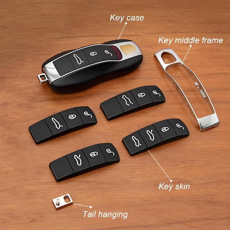 Car Key Case Accessories Replacement Parts For Porsche Cayenne 2011- Macan 2014- Panamera 2010- Cayman Boxter 718
