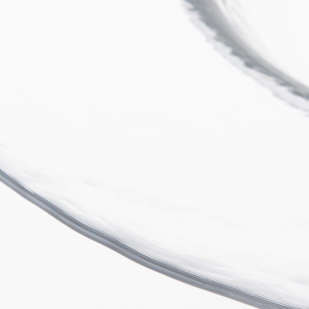 Toyo Sasaki Glass Orbit Rimmed Bowl 280 in Large Round Glass Tableware 46161 (Made Japan) Plate, Plate, Dish, Plate,