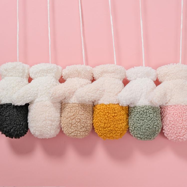 Cartoon Sheep Gloves Cute Lined Plush Animal Mittens Stage Performance Gloves