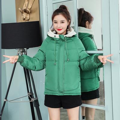 Women's Winter Short Hooded Padded Jacket Small Padded Jacket Down Cotton Padded Jacket Generation
