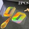 2pcs Gold Laser Motorcycle Number 0-9 Stickers Waterproof for Motorcycle Fairings Fuel Tank Helmet Scooter Universal Vinyl Decal