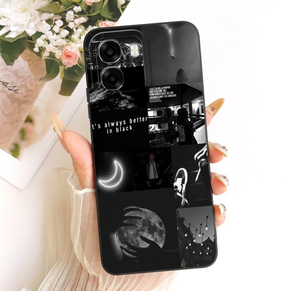 For Oppo A6x 4G CPH2819 5G CPH2783 Phone Case For Oppo A6x Cover Cute Kawaii Luxury Fashion Flowers Cool Painted Silicone Casing