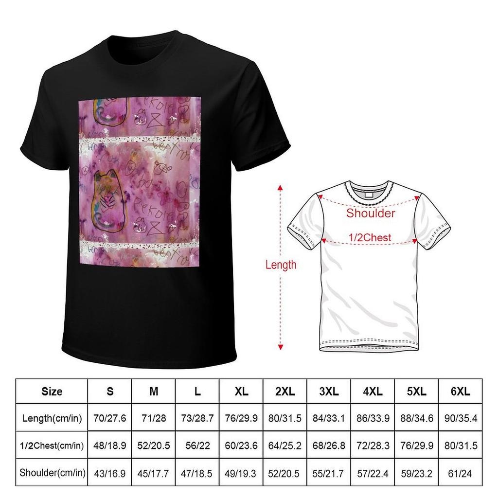 Magenta Cat TShirt for a boy funny meme tshirts man clothes cute tops mens t shirt graphic