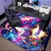 1PC Custom Name Unicorn Dreams Space Theme Floor Mat Ideal for Living Room, Game Rooms, Office, Bedroom, Floor Mat Playful Design