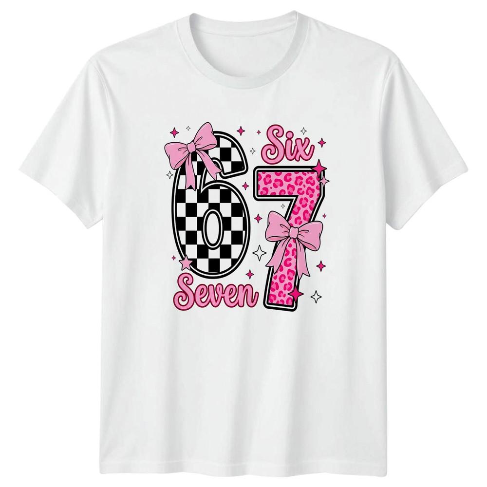 Six Seven Unisexs TShirt 7th Birthday Seventh Birthday Gift For Her S