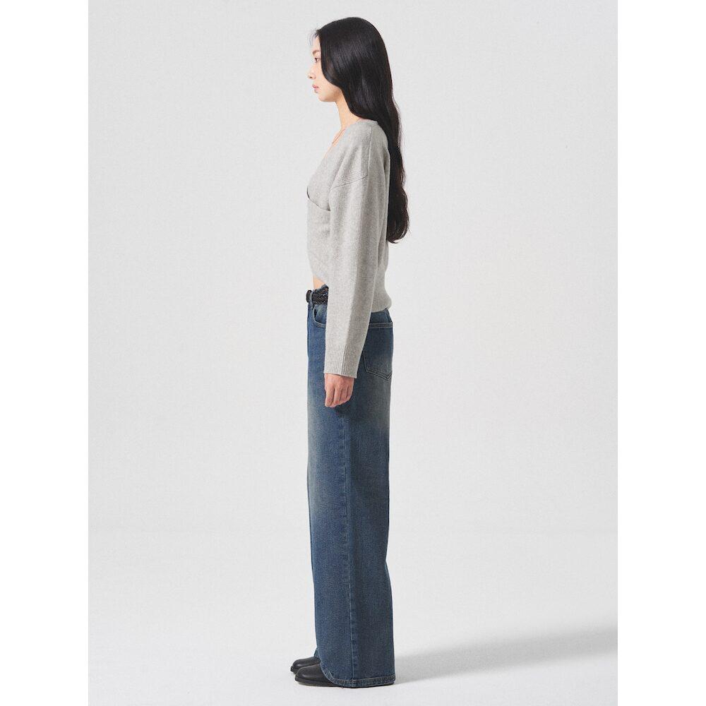8SECONDS Front Wrap Pullover Grey