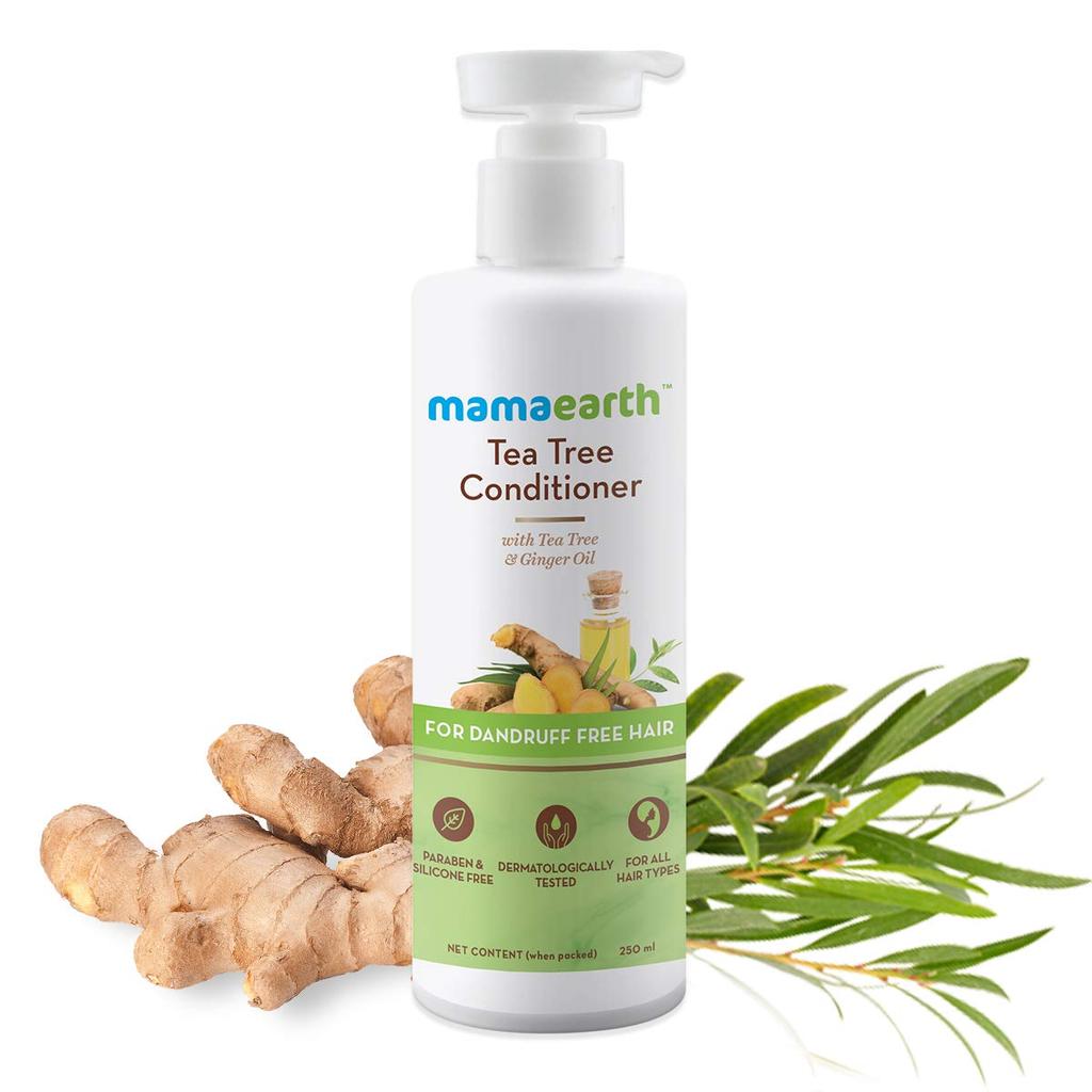 Mamaearth Anti Dandruff Conditioner 250 Ml Pack of 1 For Healthy, Shiny, Itch-Free Hair with Tea Tree & Ginger Oil