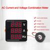 AC Strøm Spenning Frekvens LED Trippel Display Digital Måler Voltmeter Amperemeter Frekvensmåler AC 50-500V AC 0-120A 10-99.9Hz