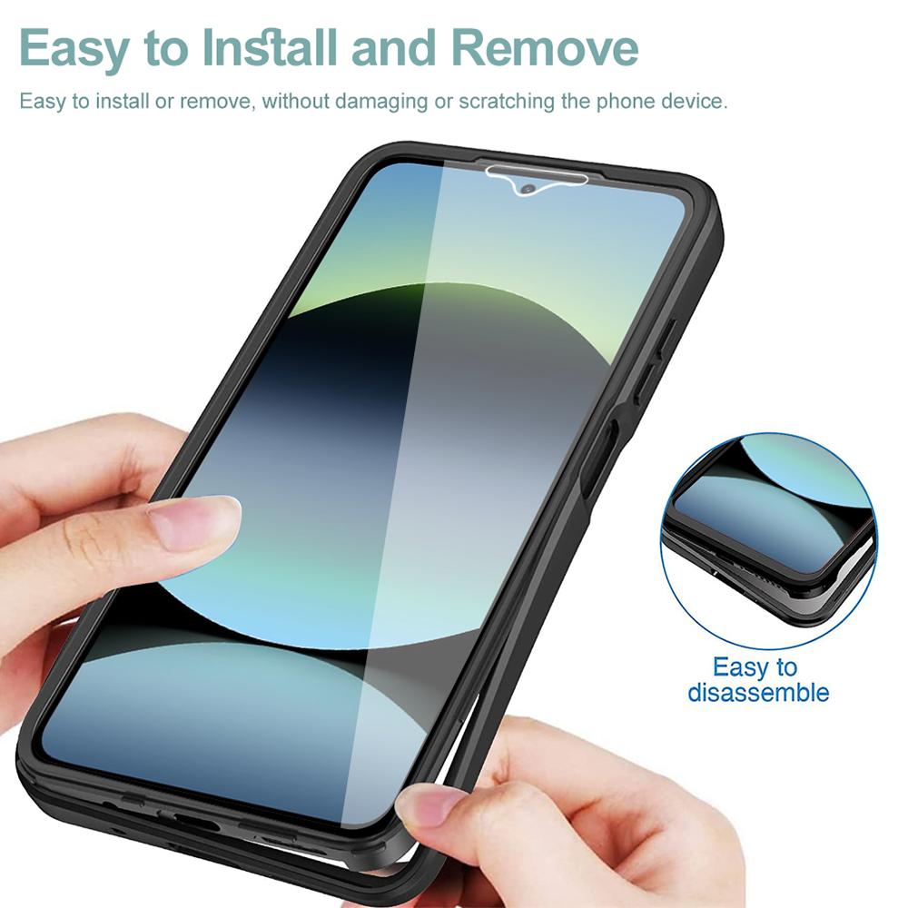 Military Grade 360 Full Cover Case For Xiaomi Redmi 14C 13C 12C Note 14 13 12 Pro Plus Pro+ 5G Clear Shockproof Shell Clear Hard