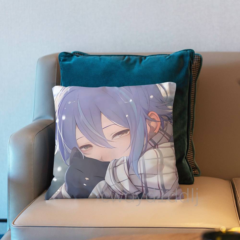 Project SEKAI Rui Kamishiro Pillow Case Short Plush Sofa Decorative Gift Home Double-sided Printing Cushio