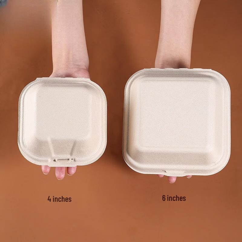 Disposable Square Wheat Straw Food Container