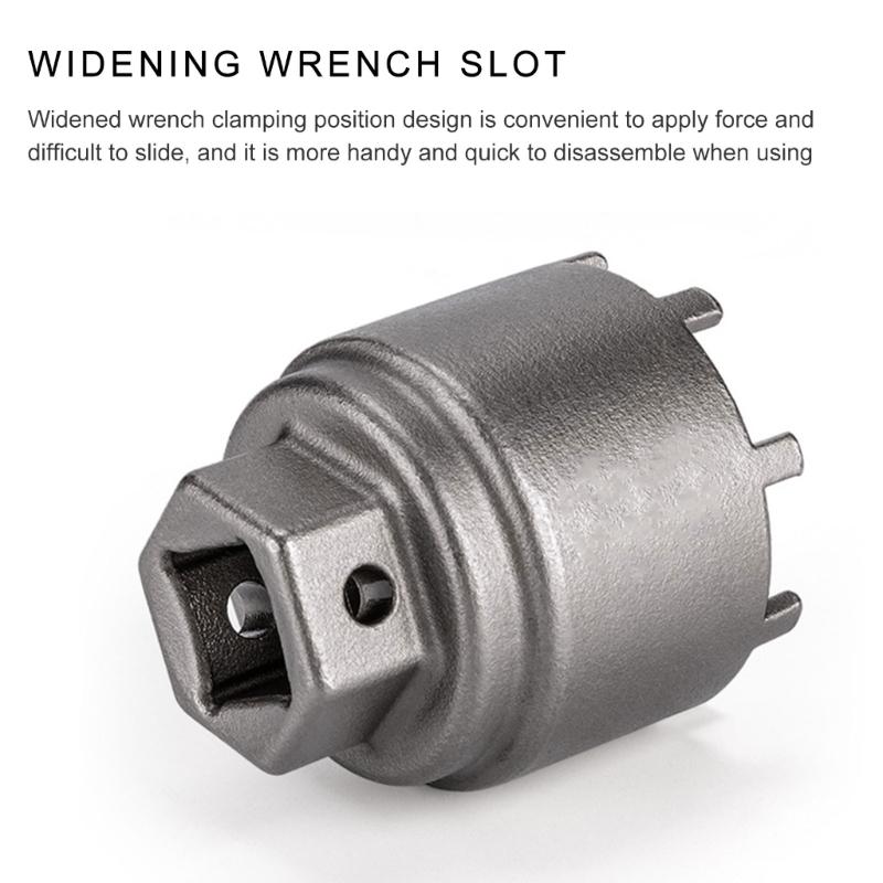 Bicycles Centre Shaft Socket Tool Bicycles Bottom Bracket Removal Sleeve Tool Splines Eight Tooth Centre Shaft Sleeve