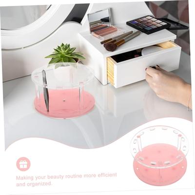 Space-Saving Lash Tweezer Rack Holes Acrylic Holder Beauty Tool Organizer Stand