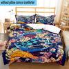 3PCS Vibrant Anime Characters 3pcs Bedding,Including 3PCS Duvet Cover And 2pcs Pillowcases Perfect for Christmas,Ideal for Bedroom, Dormitory