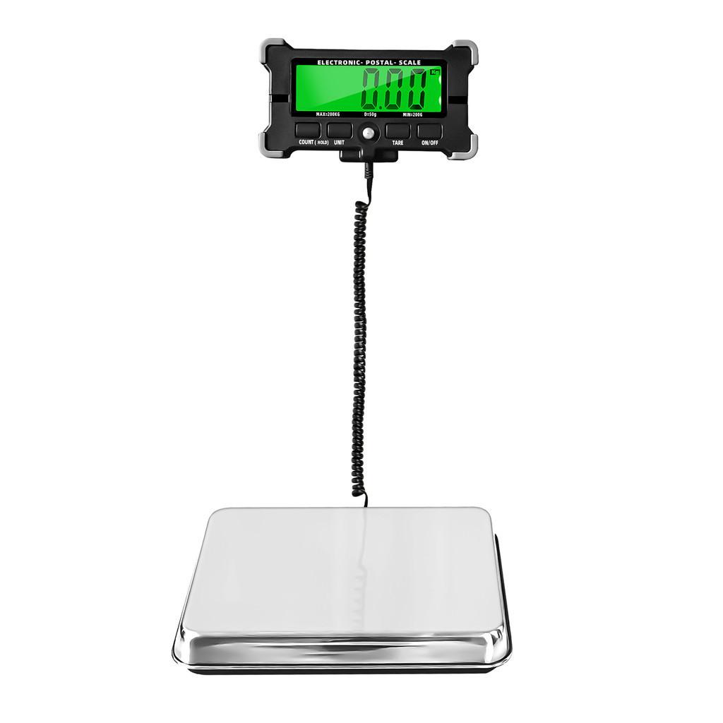 Electronic Digital Scale Stainless Steel Postal Scale LCD Backlight Display Portable Shipping Scale