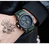 Sanda Men's Multifunctional Dual Display Luminous Waterproof Sports Watch for Teens