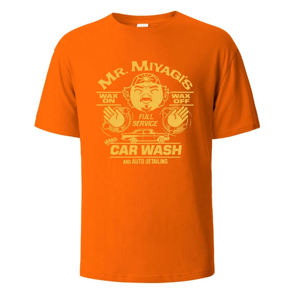 Men's Printed T-Shirt Mr.Miyagis Funny Graphic 100% Cotton Oversize Shortsleeved Tees For Men Women Summer Fashion Casual Tops