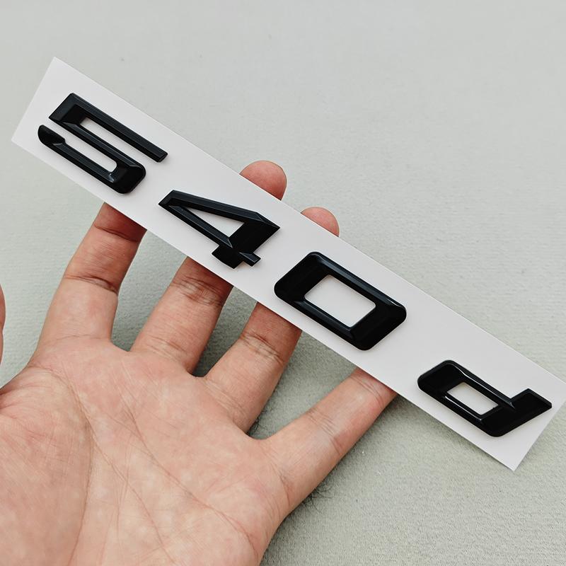 3D ABS Car Letters Logo 520i 530i 540i Rear Trunk Badge Sticker Decals For BMW 5 Series 520i 530i 540i G30 Auto Tail Marking