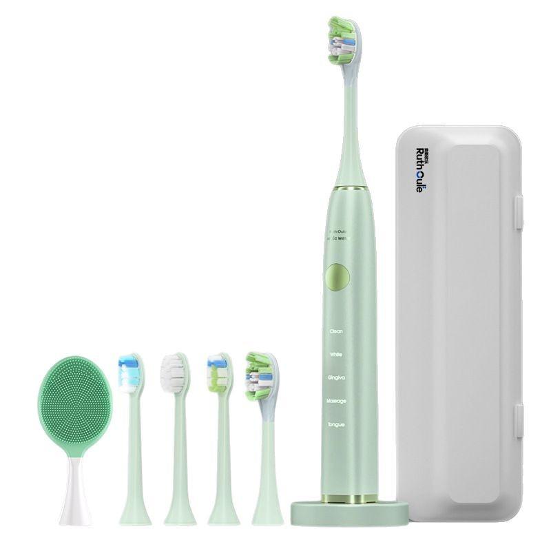 Battery Life 300 Days Sweeping Sound Wave Electric Toothbrush Wireless Charging Automatic Mute Intelligent Sterilization Disinfection Soft Hair