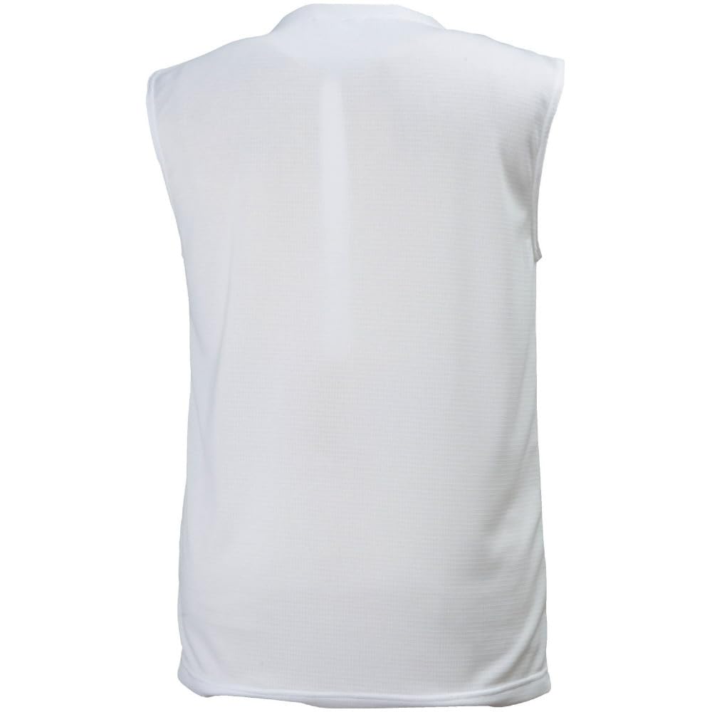 Mizuno Soccer Sleeveless Inner Tank Slim Game and Practice Size 150 Wear, Shirt, Top, Moisture-Wicking, Quick-Drying, Fit, Wear, Unisex, White/Gold,