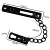 Stainless Steel Door Chain Lock Anti-theft Door Chain Latch Buckle Bolt Security Door Sliding Chain Lock Guard Accessories