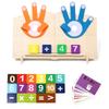 Youngsters High-Quality Montessori Play Sets High-Quality Wooden High-Quality Finger High-Quality Numbers High-Quality Math High-Quality Toy