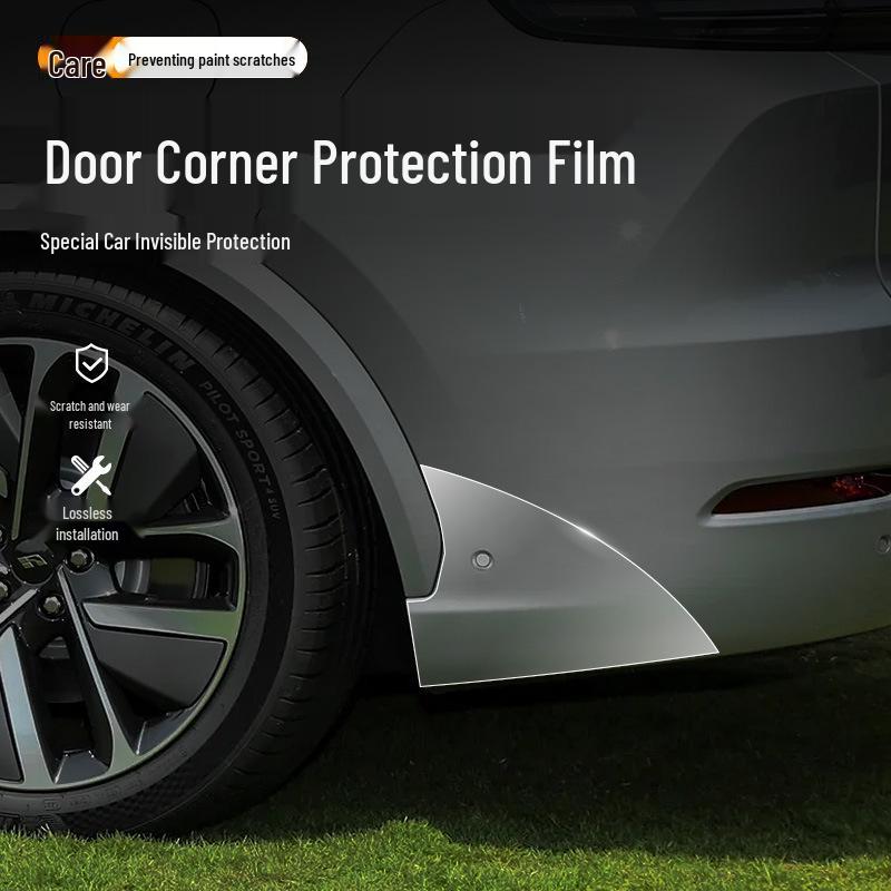 Ideal L7 Car Door Protection Stickers: Custom-Cut TPU Transparent Film for Door Triangle Area.