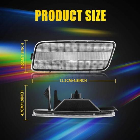 2x LED Seitenmarkierungs-Blinker Klar Kotflügel Für 2010 11-14 VW MK6 Golf GTI EXV