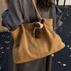 Casual Retro Matte Bag Women's 2025 New Fashion Simple Commuter Shoulder Bag Large Capacity Portable Tote Bag