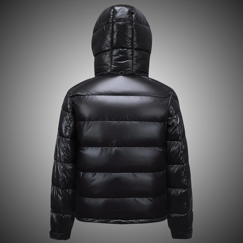 90% Down jacket warm autumn and winter hooded jacket warm jacket fashion men's gray duck down